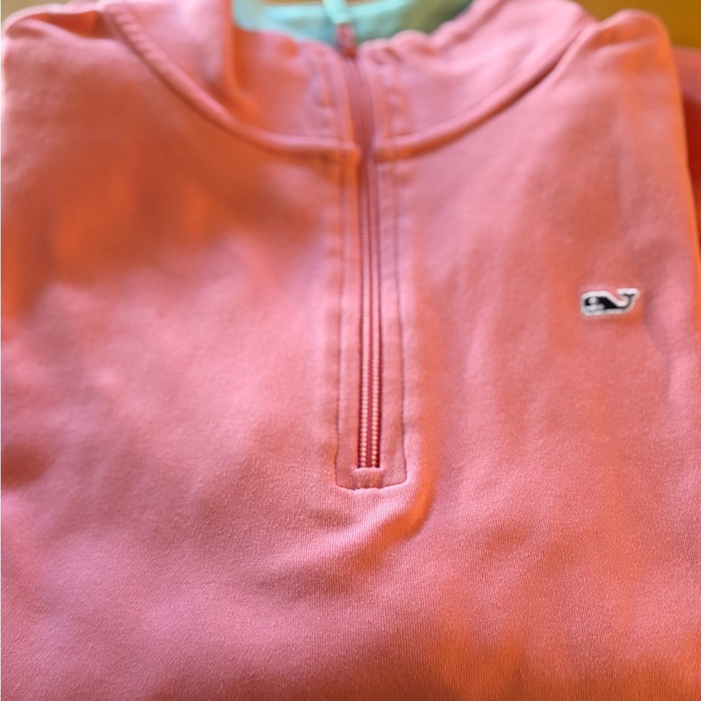 Vineyard Vines Pink and Gray Pullover